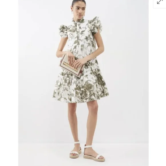 green emerald velvet dress Erdem
